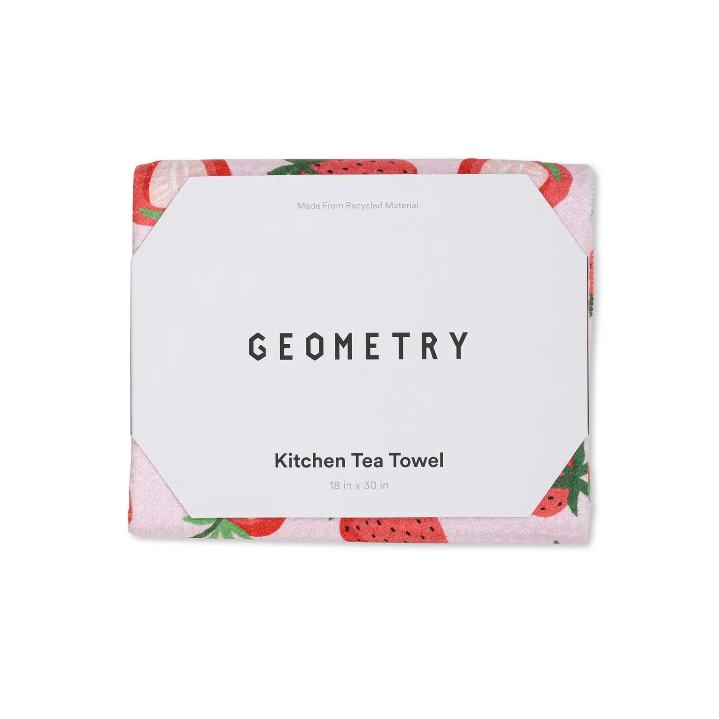 Geometry - Tea Towel Sweet Strawberry