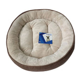 Plush Donut Bed for Dogs & Cats - Brown