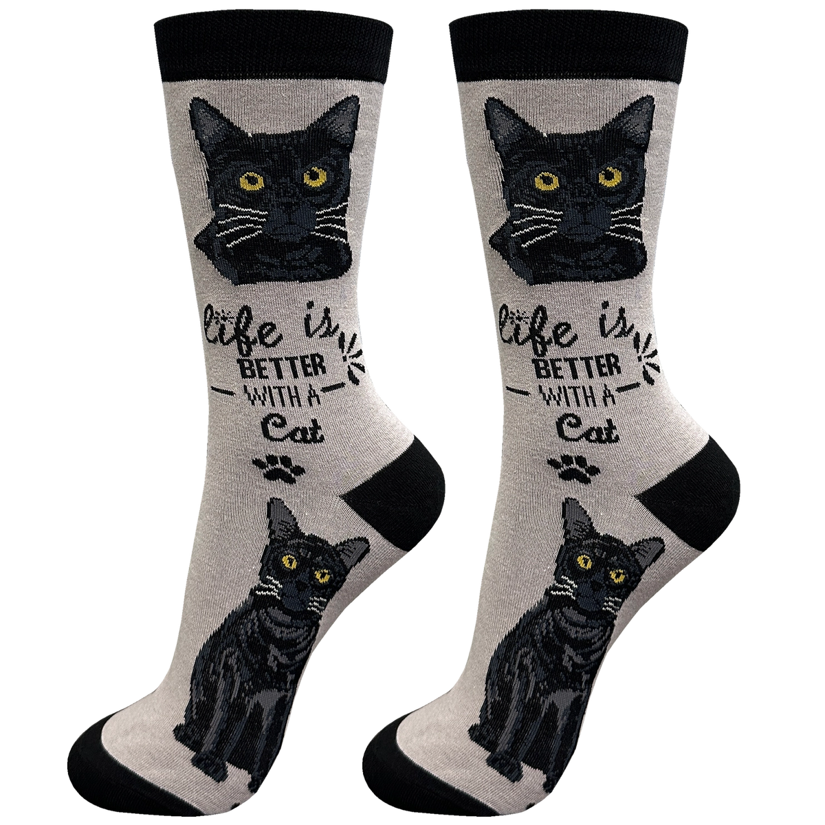 Socks Black Cat