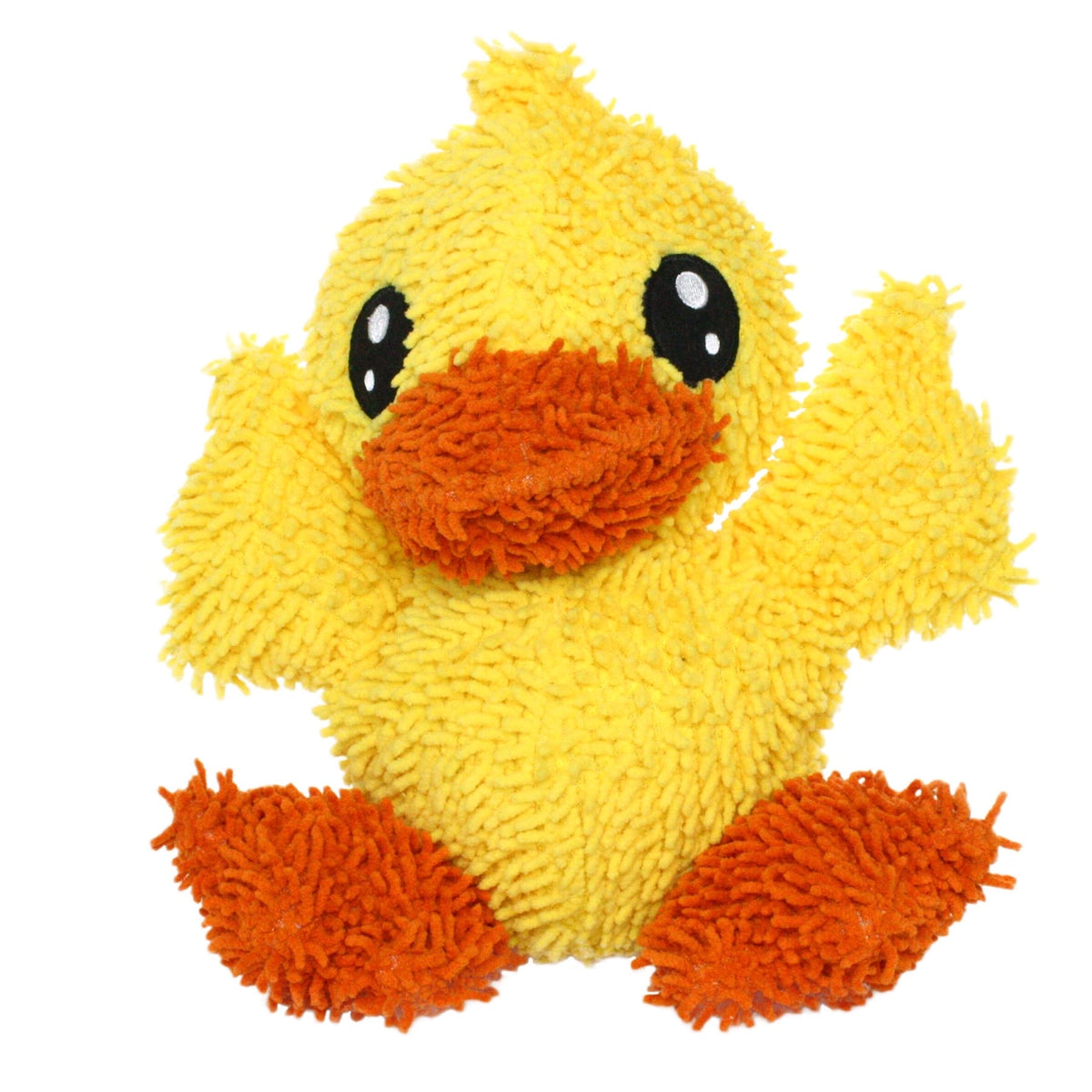 Mighty Microfiber Ball Duck Yellow Squeaky Durable Toy