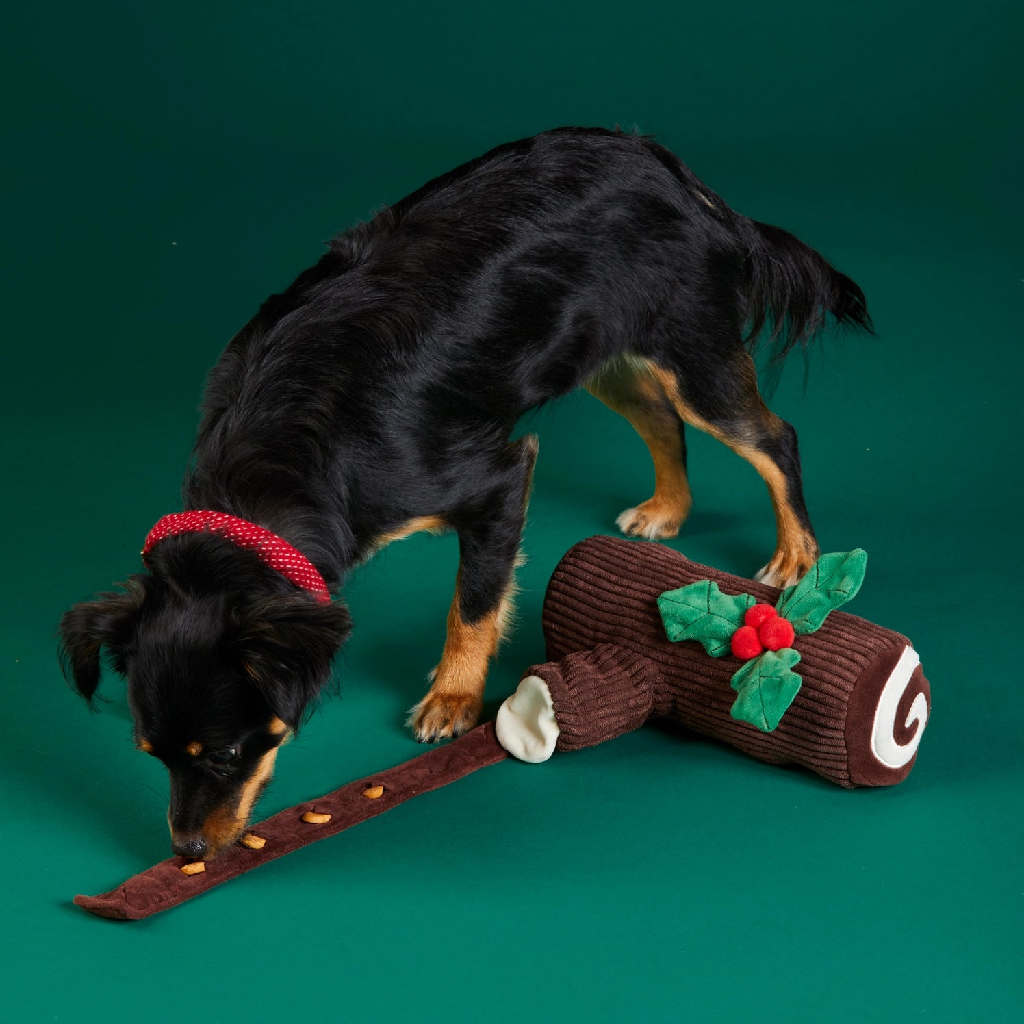 Dog Toy Yule Log