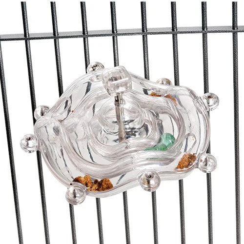 Caitec - Bird Toy Tilt a Wheel Cage Mounted