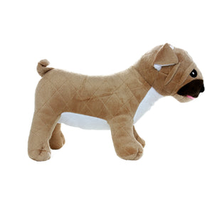 Mighty Farm Pug Plush Squeaky Dog Toy