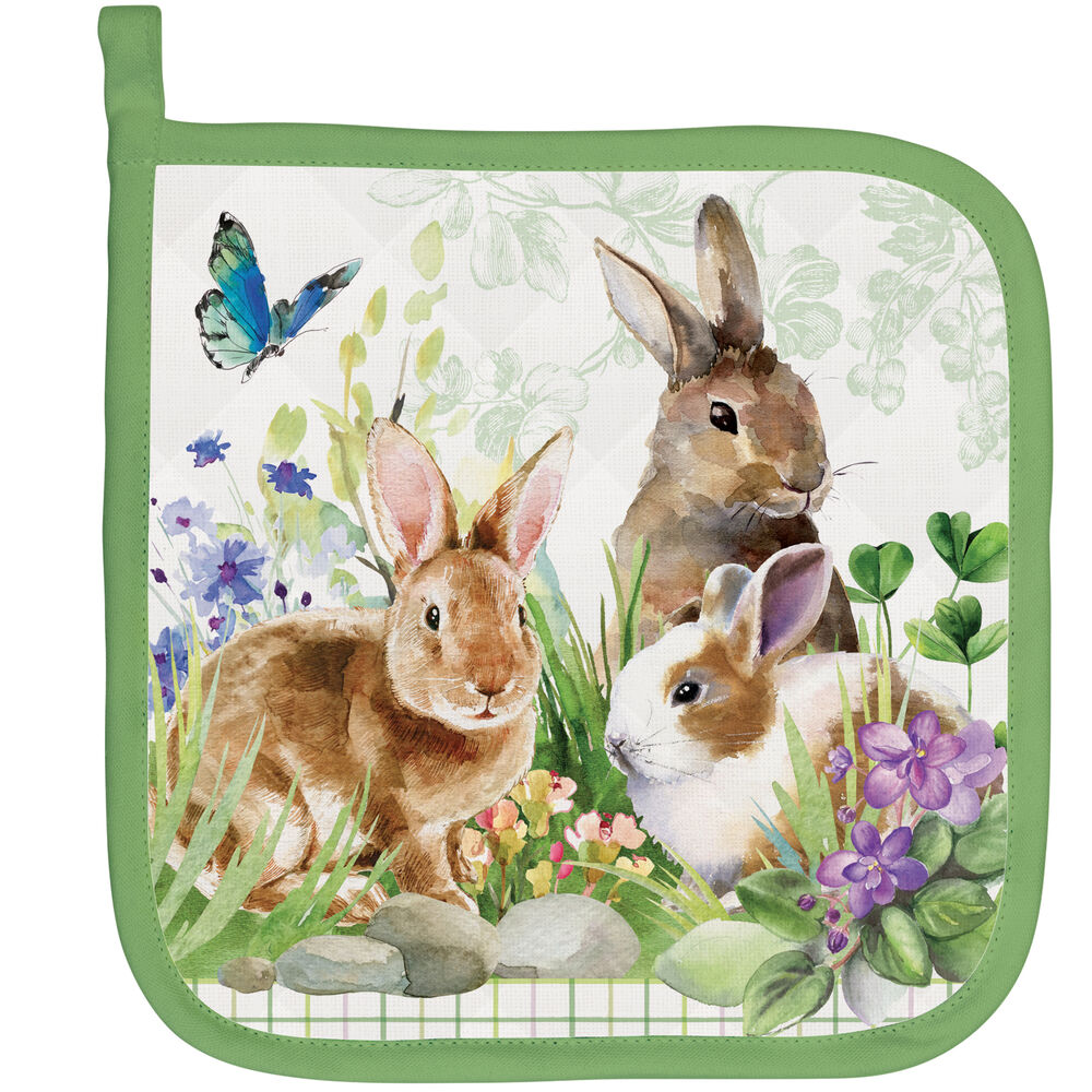 Michel Design Works Potholder Bunny Meadow