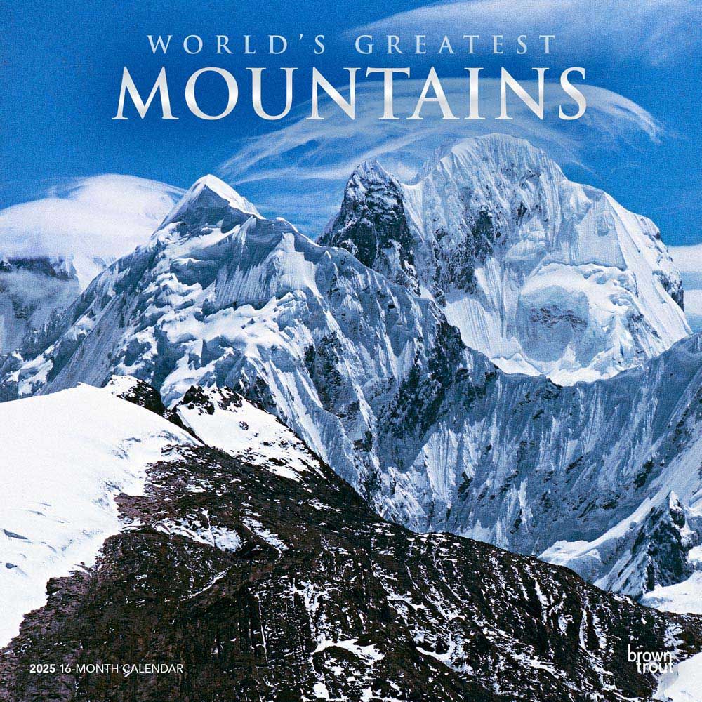 2025 World's Greatest	Mountains Calendar