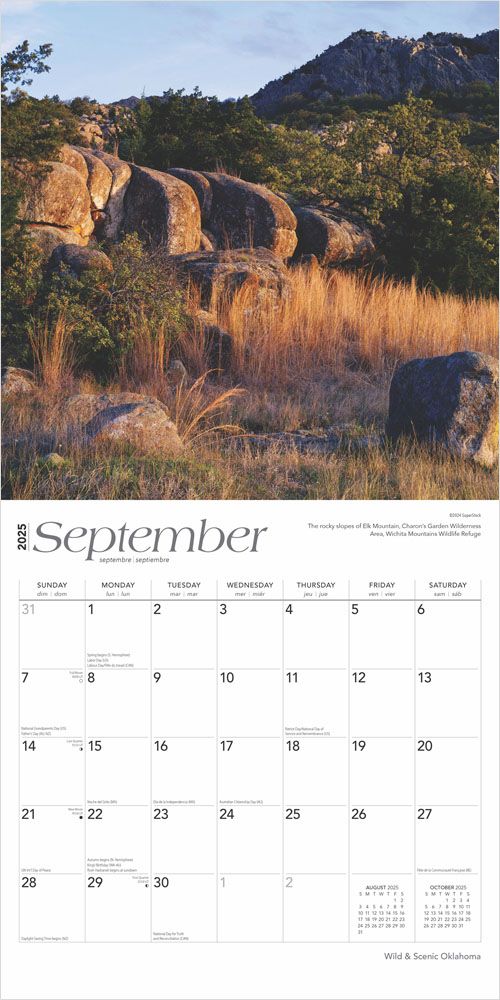 2025 Oklahoma Wild & Scenic Calendar