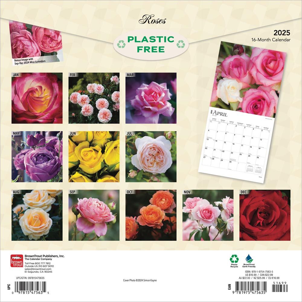 2025 Roses Calendar