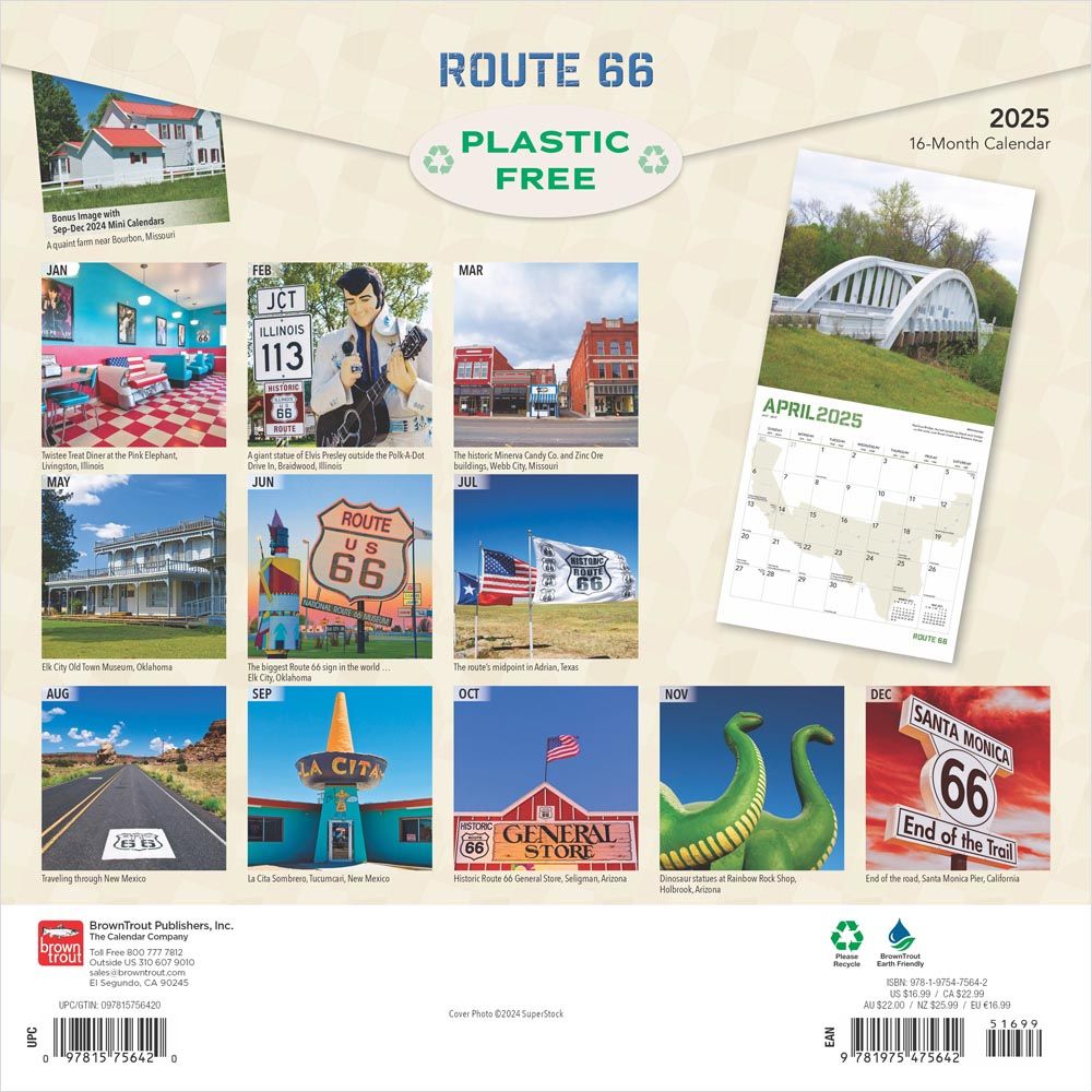 2025 Route 66 Calendar