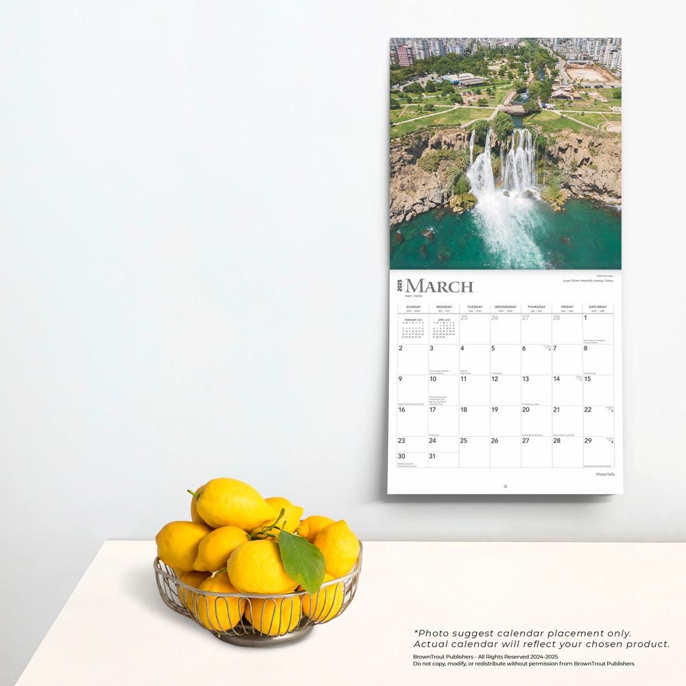 2025 Waterfalls Calendar