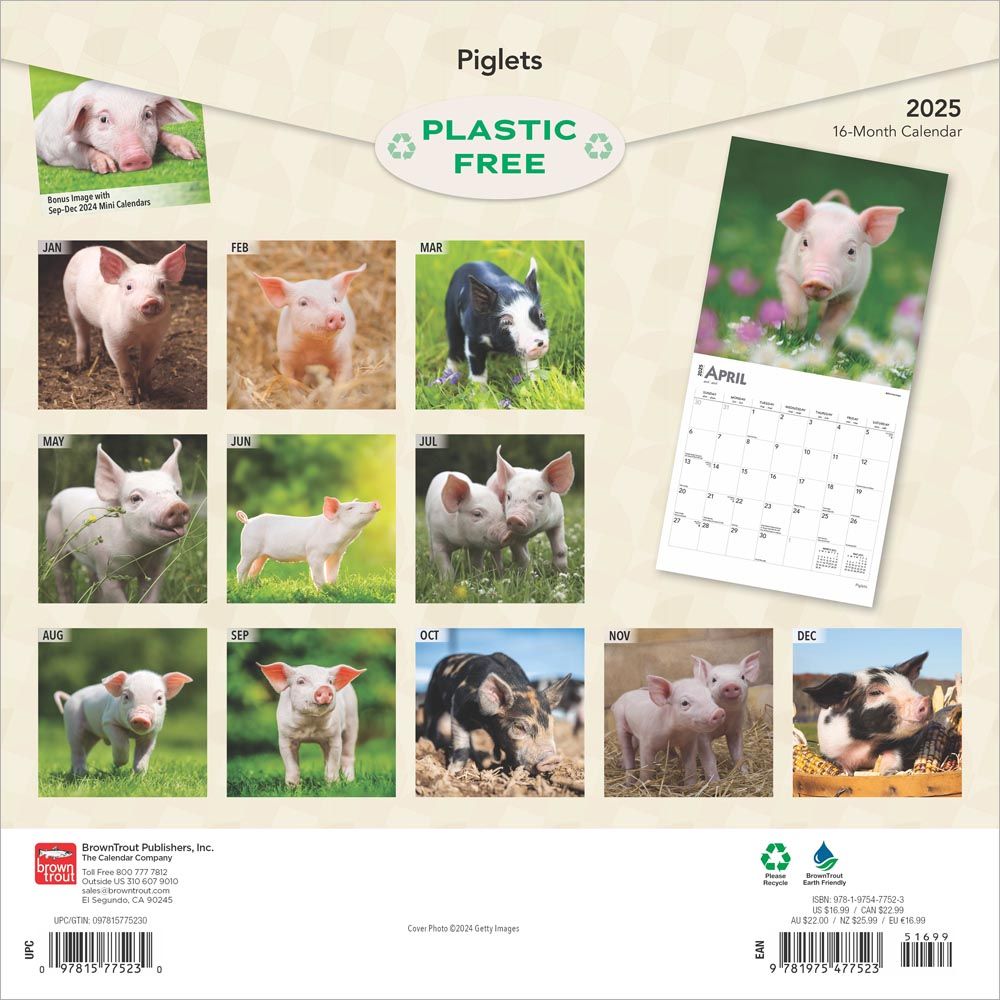 2025 Piglets Calendar