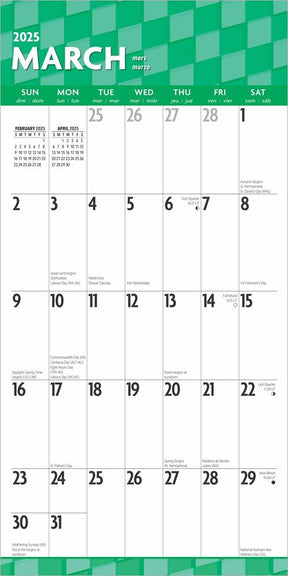 2025 Large Print Calendar