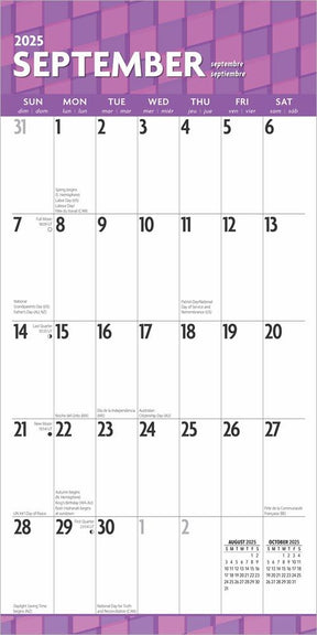 2025 Large Print Calendar