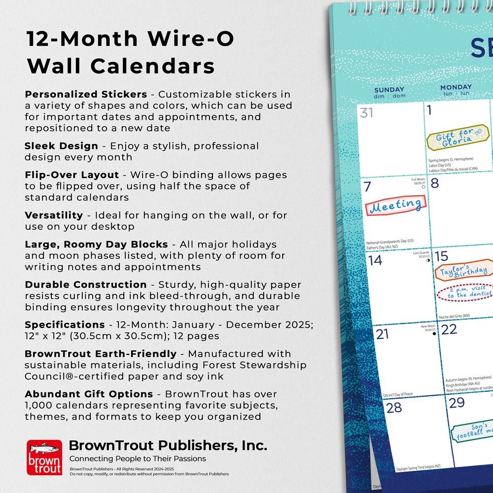 2025 Seaside Currents Calendar