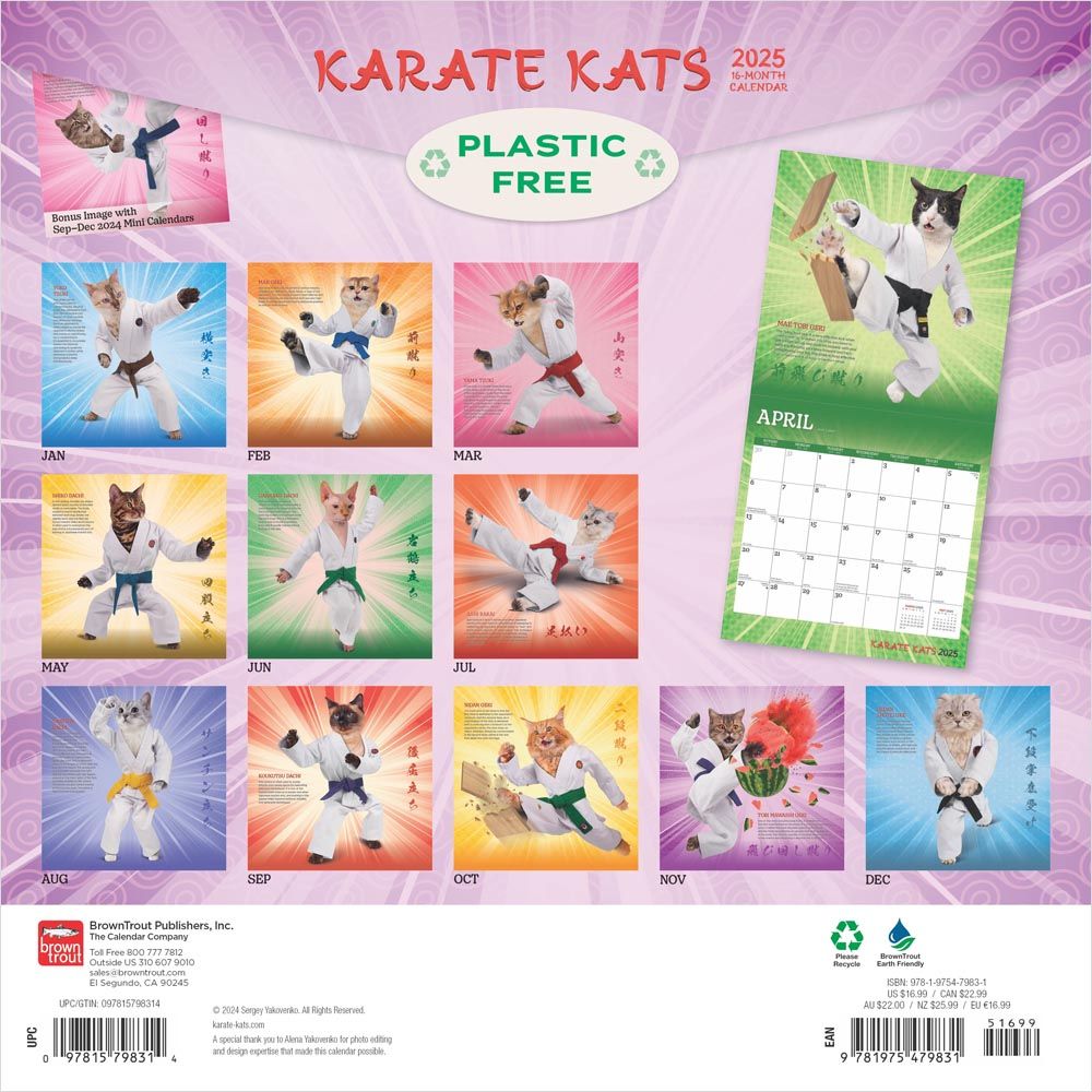 2025 Karate Cats Calendar