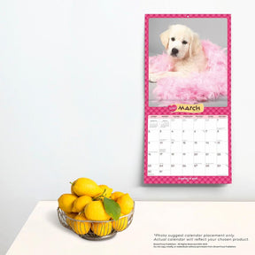 2025 Puppies In Pink Calendar