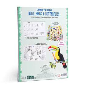 Learn to Draw Bugs, Birds & Butterflies