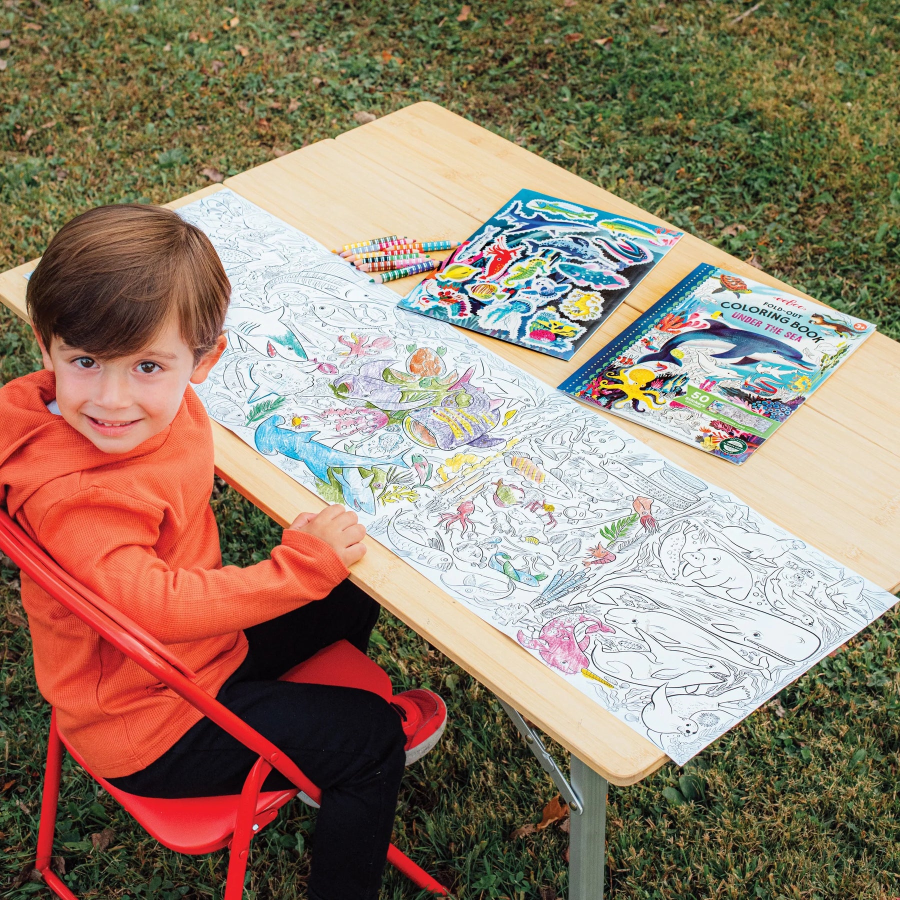 Coloring Book FoldOut - Under the Sea