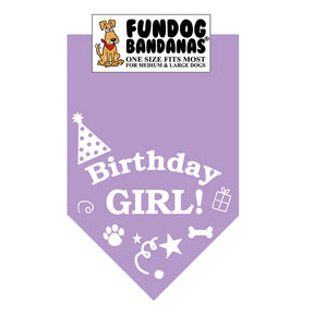 Dog Bandana Birthday Girl