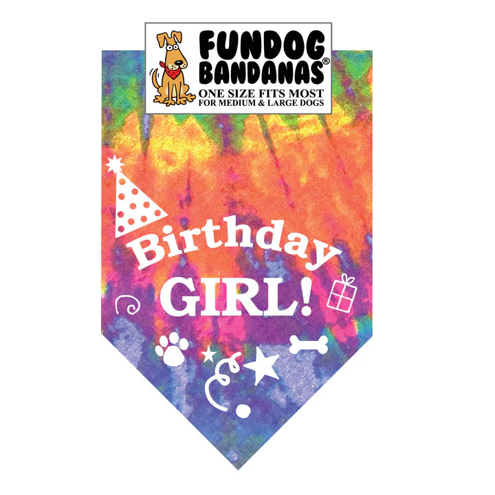 Dog Bandana Birthday Girl