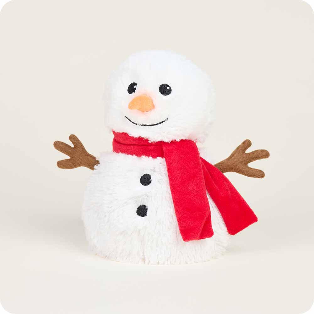 Warmies Snowman Red Scarf