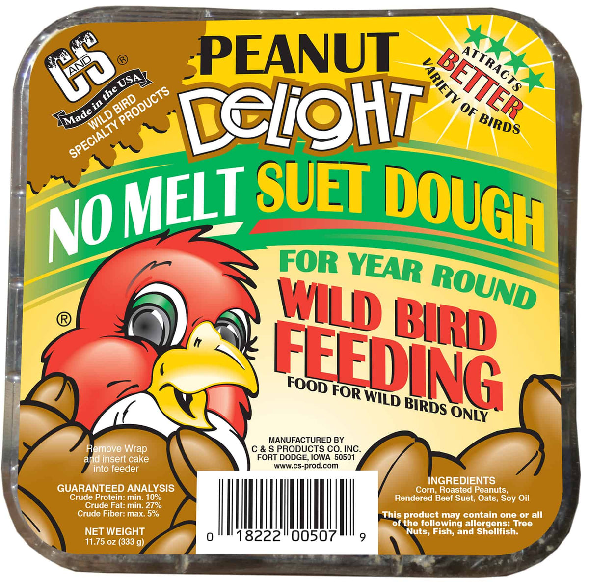 Peanut  Delight Suet No Melt