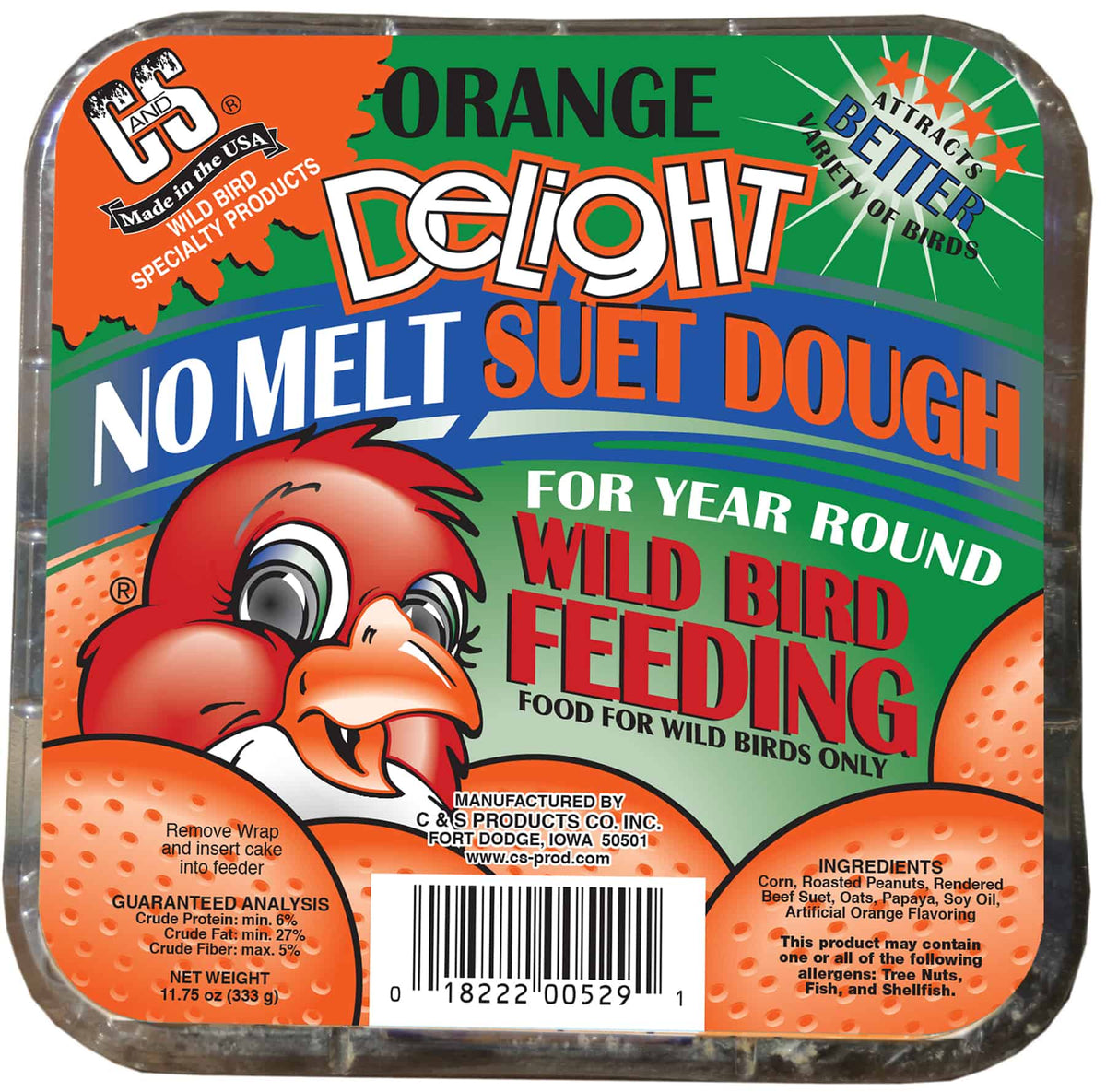 Orange Delight Suet No Melt