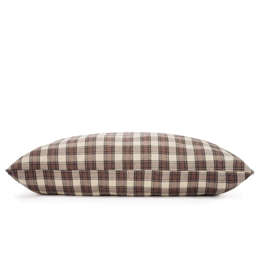 Dog Bed Chestnut Plaid Flannel