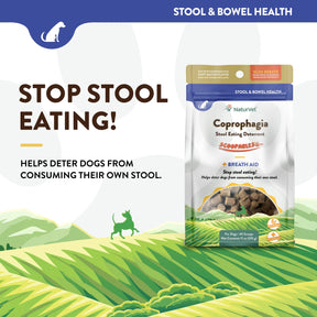 NaturVet - Scoopables Coprophagia Stool Eating Deterrent - Breath Aid