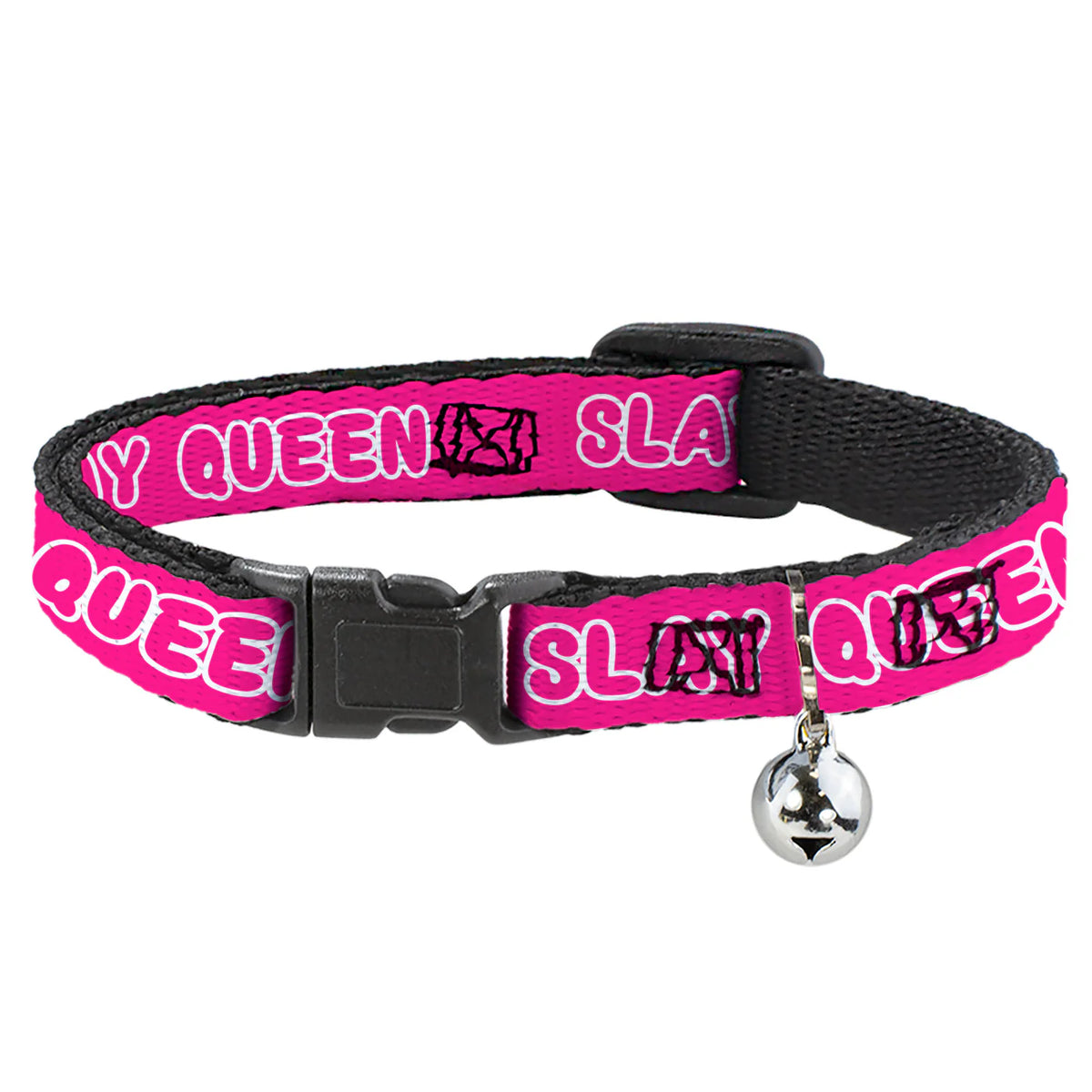 Buckle Down - Cat Collar Breakaway with Bell, Slay Queen