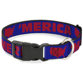 Buckle Down - Plastic Martingale Collar 'MERICA/USA 1" Wide