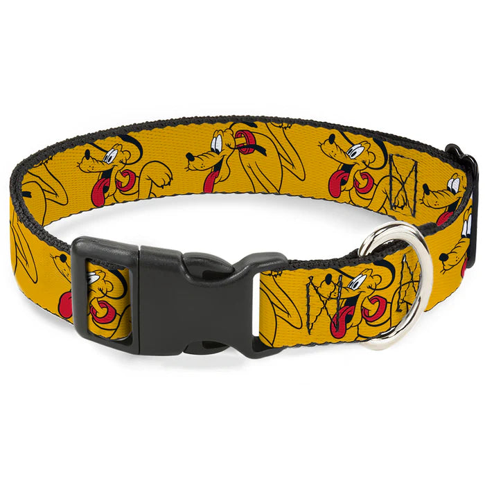 Buckle Down - Plastic Clip Collar Disney Pluto Poses