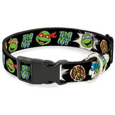 Buckle Down - Plastic Clip Collar Teenage Mutant Ninja Turtles Black