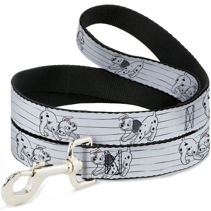 Buckle Down - Lead Nylon One Hundred & One Dalmations Puppies Playing