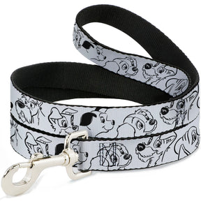 Buckle Down - Lead Nylon Disney Dogs Faces Outlines