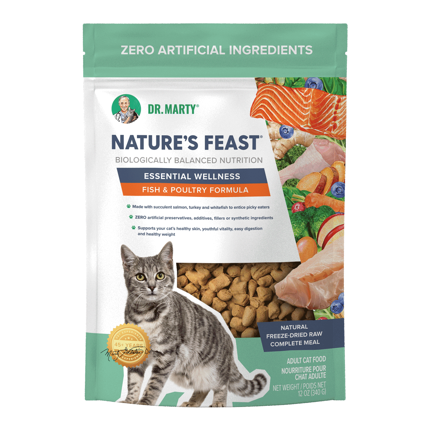 Dr Marty Nature's Blend Natures Feast Cat Fish& Poultry