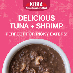 KOHA - Poké Bowl Tuna & Shrimp Entrée in Gravy for Cats