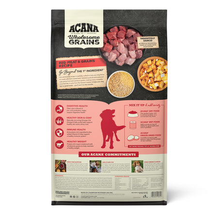 Champion Petfoods Acana - All Life Stages, Wholesome Grains Red Meat & Grains Recipe Dry Dog Food