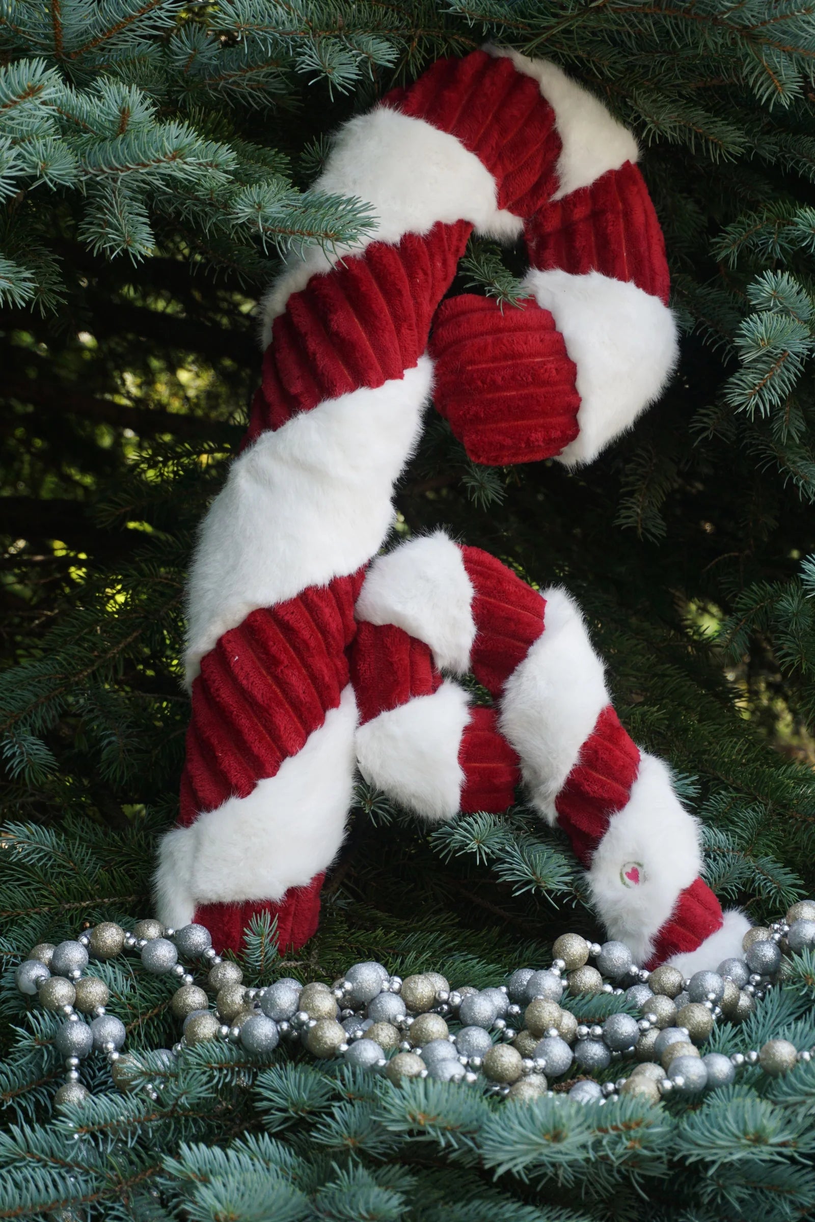 Holiday Candy Cane Dog Toy