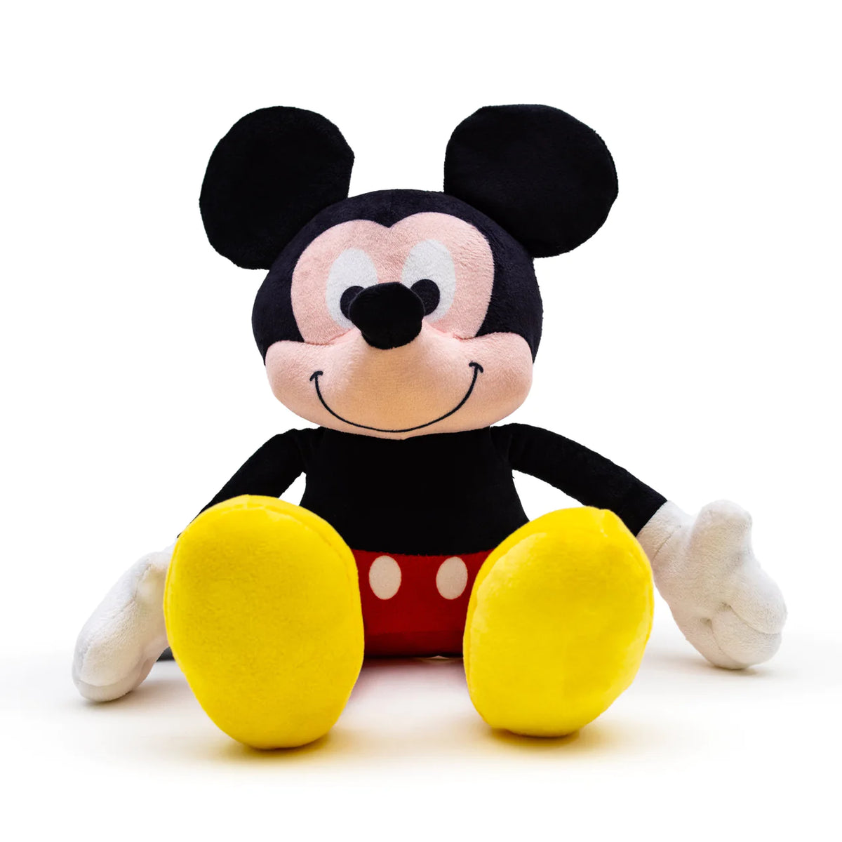 Buckle Down - Dog Toy Plush Squeaker Mickey Mouse Full Body Sitting Pose