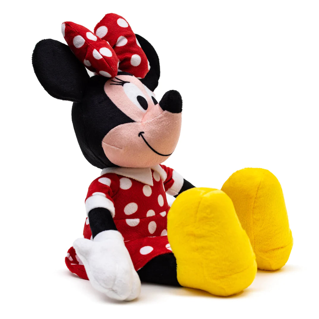 Buckle Down - Dog Toy Plush Squeaker Minnie Mouse Smiling Sitting Pose