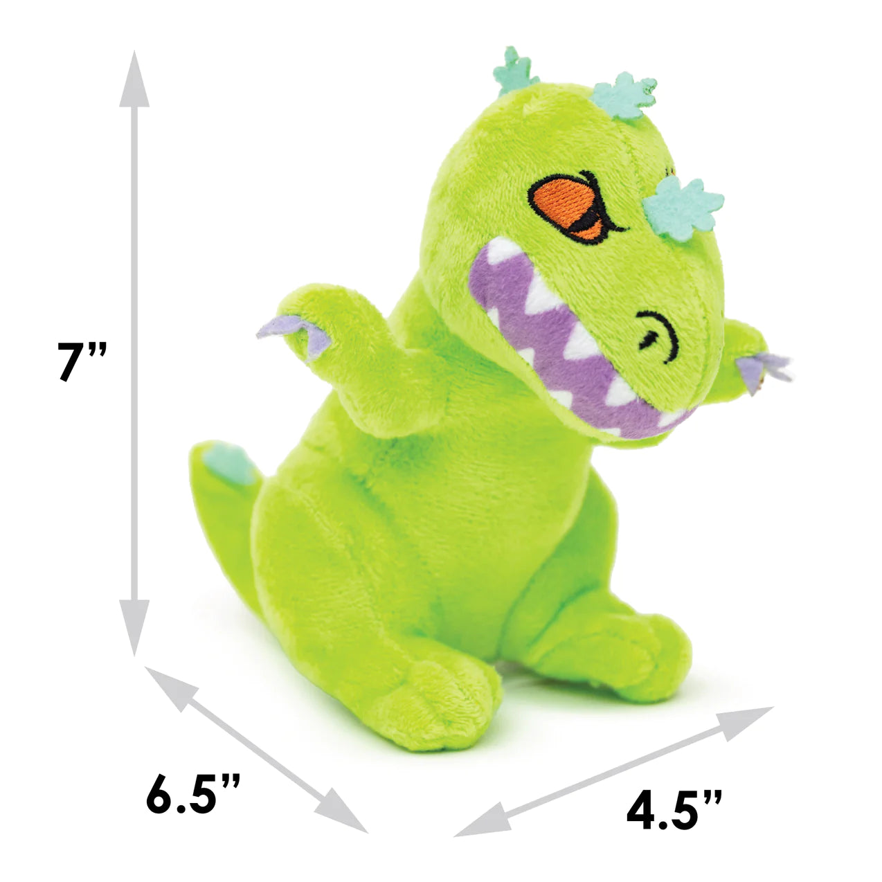 Buckle Down - Dog Toy Plush Squeaker Rugrats Reptar Full Body Pose