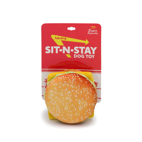 Fabdog Sit N'Stay Cheeseburger Toy