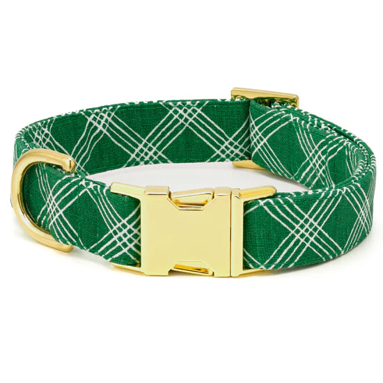 Dog Collar Emerald Plaid