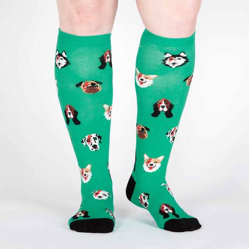 Sock It To Me - “Dogs of Rock” Women's Knee High Socks