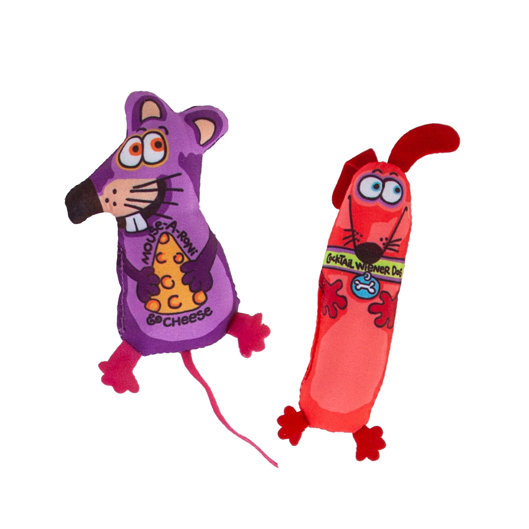 AppeTeasers Mouse And Weiner Dog Catnip Toys