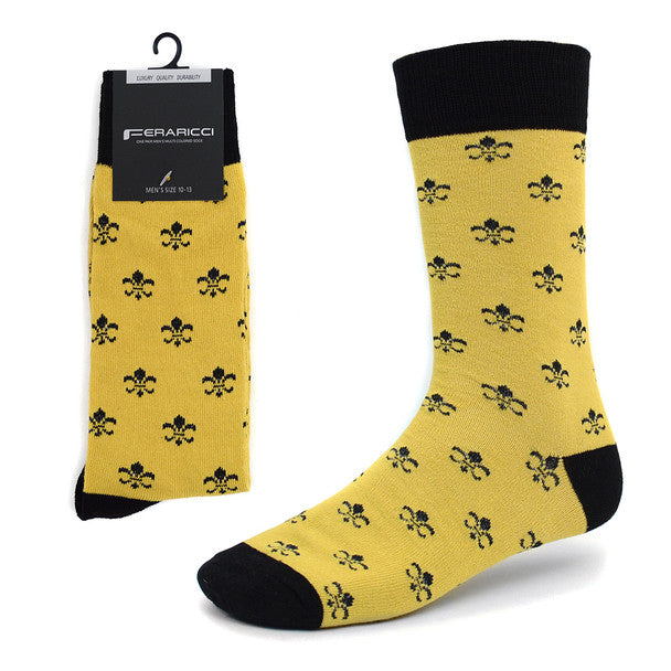 Selini New York - Socks Men's Fleur-de-lis