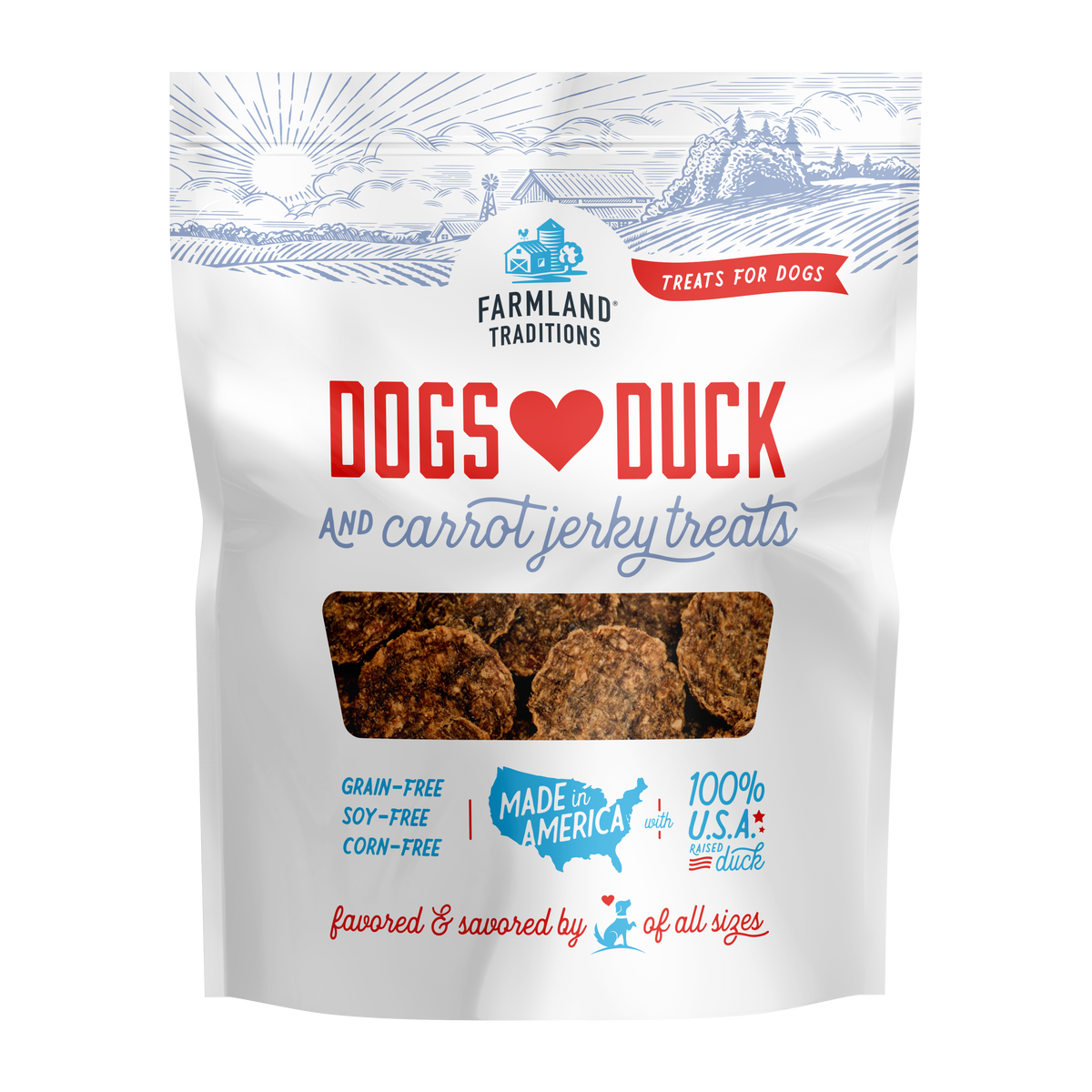 Jerky Treats Dogs Love Duck & Carrots Treats for Dogs