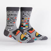 Sock It To Me - Genius At Work Men's Crew Socks