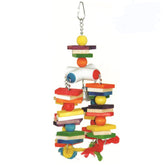 A & E Cage Company - 4 Chain & Wooden Blocks Bird Toy