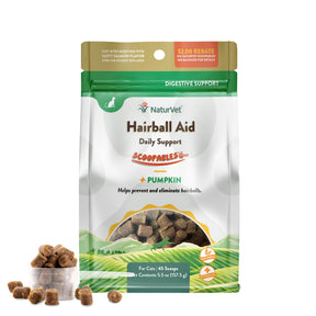 NaturVet - Scoopables Hairball Aid DailySupport + Pumpkin for Cats